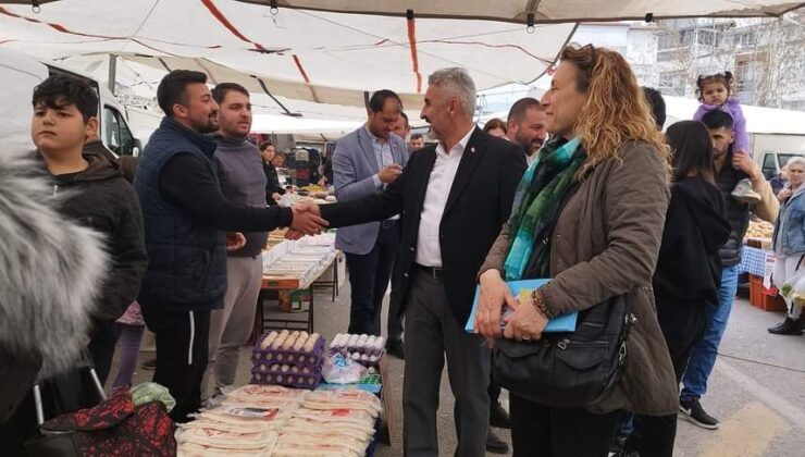 BERBEROĞLU, BAĞBAŞI PAZARINDA BİNLERLE BULUŞTU