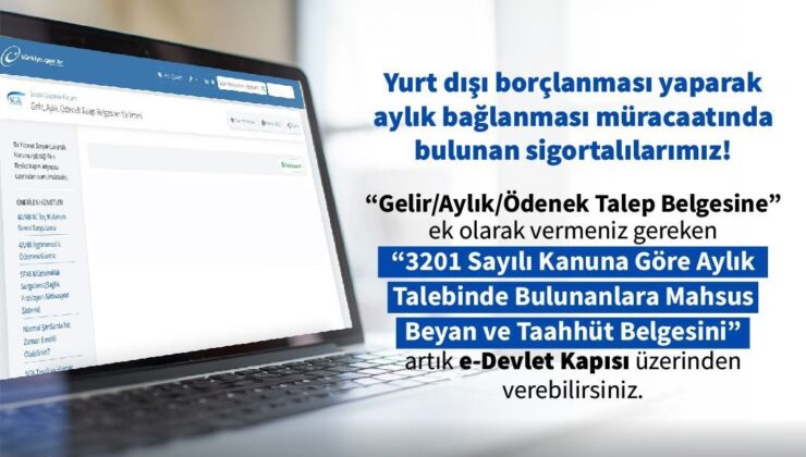 YURT DIŞI BORÇLANMASI YAPARAK AYLIK BAĞLATACAKLARA KOLAYLIK