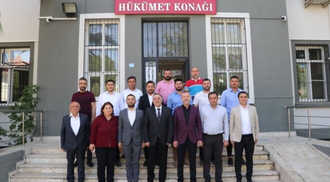 BAŞKAN KONYA’DAN KAYMAKAM CANTÜRK’E ZİYARET