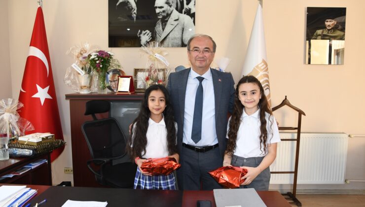 BULDAN’IN BİRİNCİLERİ  BAŞKAN ORPAK’I ZİYARET ETTİ