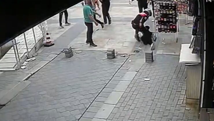 BIÇAKLI SALDIRGAN POLİSİN TEK HAMLESİYLE ETKİSİZ HALE GETİRİLDİ