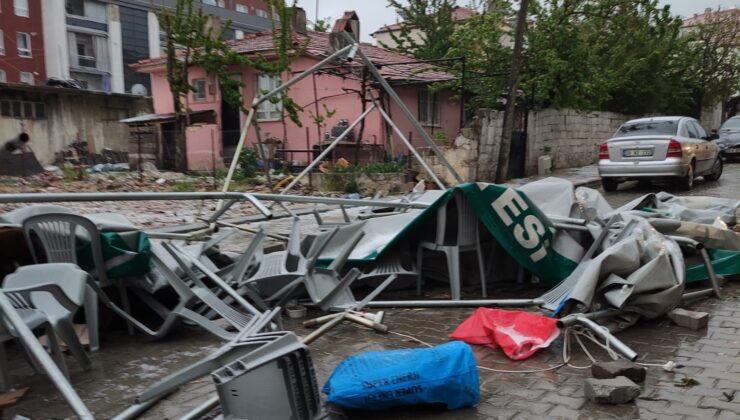 DENİZLİ’DE YAĞIŞ VE FIRTINA YAŞAMI OLUMSUZ ETKİLEDİ