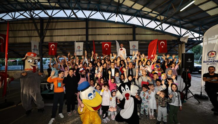 BAŞKAN ÇAVUŞOĞLU, 23 NİSAN SEVİNCİNİ ÇOCUKLAR İLE PAYLAŞTI