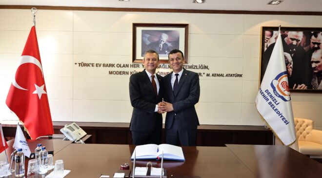 CHP GENEL BAŞKANI ÖZEL’DEN BAŞKAN ÇAVUŞOĞLU’NA ZİYARET