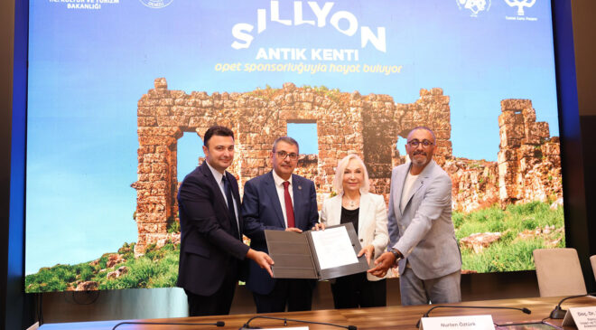 PAÜ’NÜN YÜRÜTTÜĞÜ SİLLYON ANTİK KENTİ KAZI ÇALIŞMALARA DESTEK İÇİN İMZALAR ATILDI