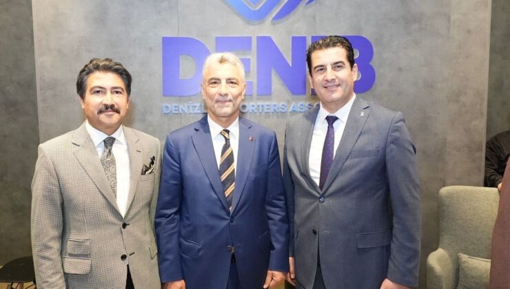 İL BAŞKANI GÜNGÖR, BAKAN BOLAT İLE DENİZLİLİ FİRMALARI FUARDA ZİYARET ETTİ