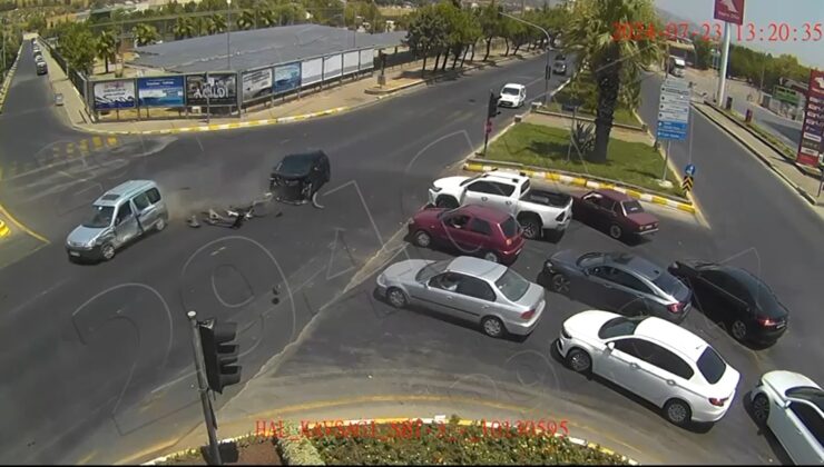 BİRİ BEBEK 4 KİŞİNİN YARALANDIĞI KAZANIN GÖRÜNTÜLERİ ORTAYA ÇIKTI