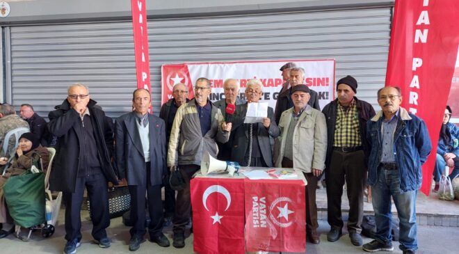 VATAN PARTİSİ DEM PARTİ KPATILSIN İMZA MASALARINA DEVAM EDİYOR!