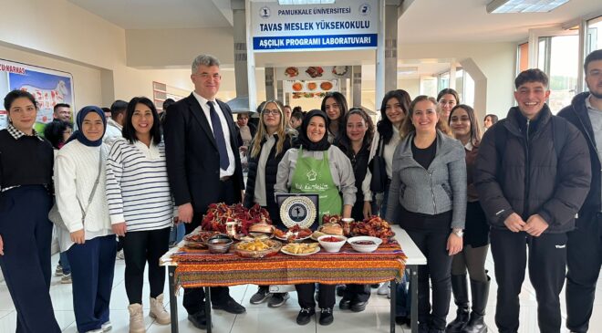Tavas MYO’da Denizli Gastronomi ve Coğrafi İşaretli Ürün Söyleşisi ile Biber Tatarı ve Üç Kulak Tatlısı Workshopu Yapıldı 