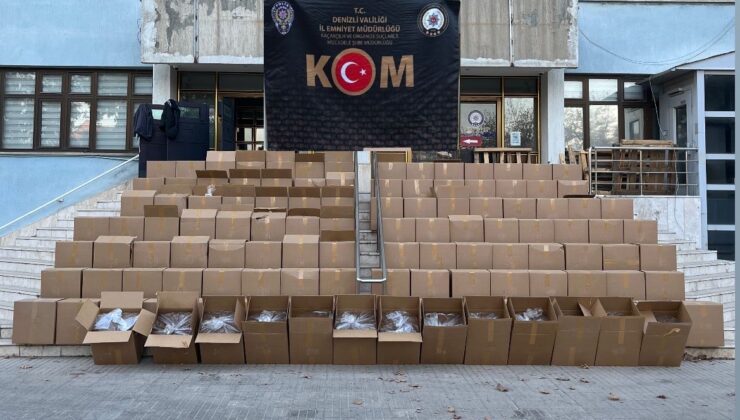 Denizli’de 2.4 Ton Kaçak Tütün Ele Geçirildi