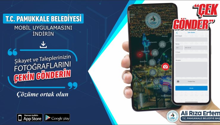PAMUKKALE BELEDİYESİ’NE ÇEK GÖNDER