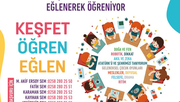 Denizli Büyükşehir Belediyesi’nden çocuklara özel atölyeler
