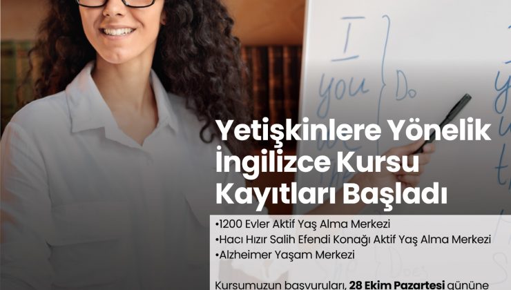 MERKEZEFENDİ’DE YETİŞKİNLERE YÖNELİK İNGİLİZCE KURS KAYITLARI BAŞLADI