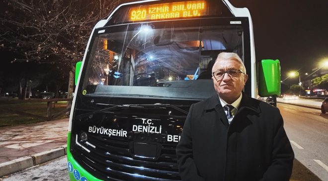 Denizli’de gece seferleri ile kesintisiz ulaşım başladı