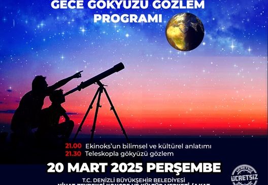 Büyükşehir’den ekinoks ve gökyüzü gözlem etkinliği
